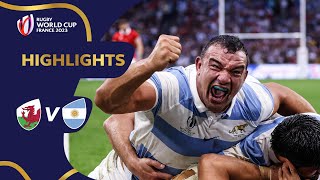 Sanchez seals stunning comeback  Wales v Argentina  Rugby World Cup 2023 Highlights [upl. by Haldane]