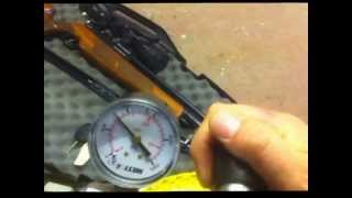 Look at and see how to fill a BSA Scorpion Single Shot PCP Air Rilfe [upl. by Enilra]