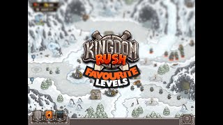 Kingdom Rush Favourite levels GLACIAL HEIGHTS Iron Veteran [upl. by Redle]