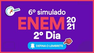 Correção  6° Simulado ENEM 2021 – 2° Dia [upl. by Lail]