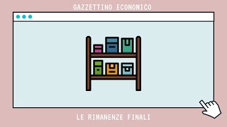 Le rimanenze finali ed iniziali Economia Aziendale [upl. by Norby420]