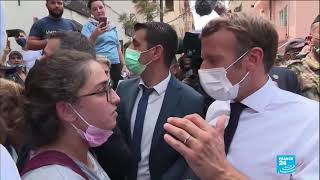 Emmanuel Macron à Beyrouth  la colère de la population libanaise contre ses dirigeants [upl. by Donnenfeld102]