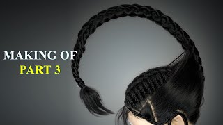 Ornatrix3ds Max How I make braids and fringe [upl. by Ravilob]