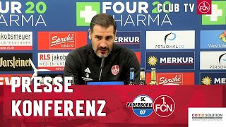 Die PK mit Lukas Kwasniok amp Cristian Fiél  SC Paderborn  1 FC Nürnberg 13 [upl. by Ynnohj]