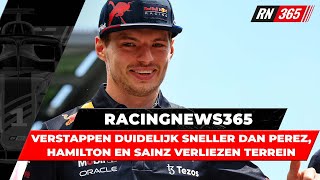 Verstappen duidelijk sneller dan Perez Hamilton en Sainz verliezen terrein op teamgenoten  RN365 [upl. by Sudnor]