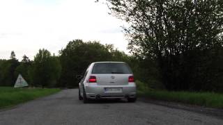 Golf IV 28 VR6 exhaust sound [upl. by Emearg]