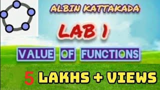 MATHEMATICS LABLAB1VALUE OF FUNCTIONSMOST IMPORTANT ONE👍 [upl. by Modern409]