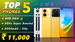 6GB RAM  Top 5 Powerful Phones Under 11000 in 2023  Best Gaming Smartphone Under 11000 [upl. by Yuzik715]