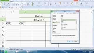 How to set automatic date change formula in excel sheet [upl. by Eneg]