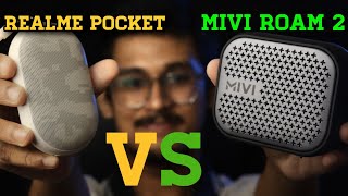 Realme Pocket VS Mivi Roam 2  Detailed Comparison  Best Bluetooth Speaker Under 1200 [upl. by Schroth871]