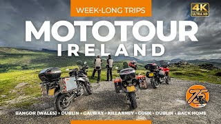 Motorcycle Touring 7 Days • Ireland via Wales • o75 irelandadventure 2023 [upl. by Conrad694]