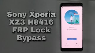 Sony Xperia XZ3 H8416 Bypass FRP Android 90 [upl. by Wittie]