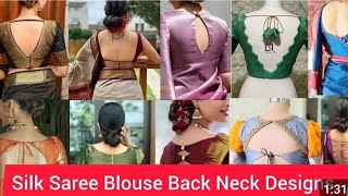 Blouse back neck designs and sleeves design  blouse design back sidebaju ke designblouse design [upl. by Auhsej]