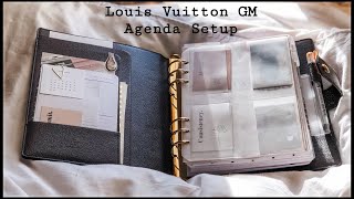 A5 planner setup Louis Vuitton GM Agenda [upl. by Ahgiel348]