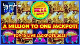 EPIC amp MASSIVE Top 10 MOST EXCITING LIVE Slot Jackpots 2023 🔴 [upl. by Nilyaj570]