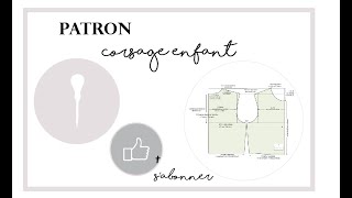 Patron dun gabarit de corsage Enfant [upl. by Arbed]