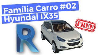 FAMÍLIAS PARA REVIT  CARRO  HYUNDAI IX35  PARTE 2 [upl. by Ahseuqram22]