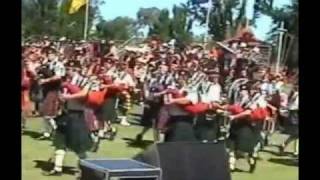 150th Maryborough Highland Gathering Tattoo  Massed Pipes amp Drums [upl. by Ogren368]