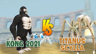 Kong 2021 Vs Titanus Scylla  Titan Tournament Arena S1E2  SPORE [upl. by Suh560]