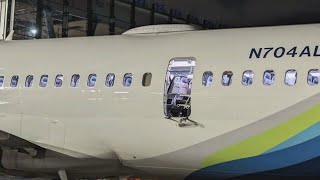 Alaska Airlines flight forced to make emergency landing at Portland airport [upl. by Ytsirc639]