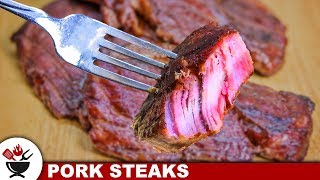 Smoked Pork Steaks Unbelievably Delicious [upl. by Ysset986]