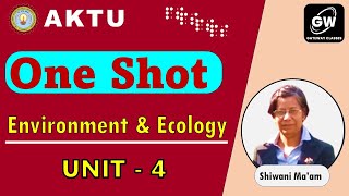 ONE SHOT I UNIT4 I ENVIRONMENT AND ECOLOGY I by Shivani Agarwal Maam I Gateway Classes I AKTU [upl. by Hpejsoj]