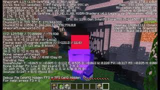 【Minecraft】Intel iris Xe Graphics Shaders【動作確認】 [upl. by Yemirej]