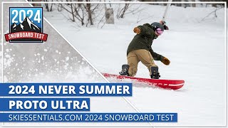 2024 Never Summer Proto Ultra  SkiEssentialscom Snowboard Test [upl. by Aynam]