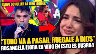 ¿Por qué Rosangela Espinoza lloró en el último programa de EEG Esto le dijo Renzo Schuller [upl. by Leizo]