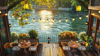 Sweet Summer Jazz🌥️ Relaxing Jazz Instrumental Music amp Cozy Coffee Shop Ambience to WorkStudyFocus [upl. by Weitzman]