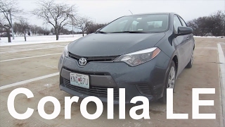 2016 Toyota Corolla LE  Full Rental Car Review and Test Drive [upl. by Nylannej]