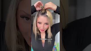 MEDIA PELUCA 😍 pelucas extensionesdecabello pelucasypostizosestademoda shortsvideo [upl. by Nerag517]