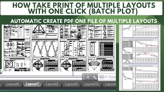 How to print multiple layouts with one click and create pdf file [upl. by Atteuqahs]