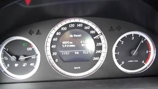 Mercedes C220 CDI W204 170 PS  0 220 km h [upl. by Yrollam]