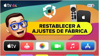 Cómo RESTABLECER o RESTAURAR el APPLE TV a los Ajustes de Fábrica ⏪ [upl. by Brandi559]