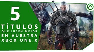 5 JUEGOS que se ven INCREÍBLES en XBOX ONE X 4K [upl. by Aelat]