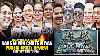 Bade Miyan Chote Miyan  First Day First Show  Public CRAZY Review  Gaiety Galaxy Bandra [upl. by Ajan]