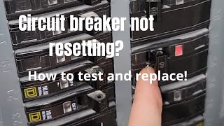 How to fix a circuit breaker that WONT reset [upl. by Damalis]