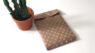 DIY  comment réaliser une pochette cadeau ┃ELLE Déco [upl. by Wynny]