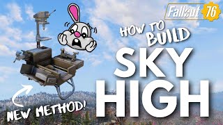 how to build in the SKY after Milepost Zero Update  Floating CAMP Tutorial Fallout 76 2024 [upl. by Windsor]