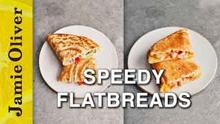 Speedy Flatbreads  Jamie Oliver  ONE  Monday 830pm Channel 4 UK [upl. by Heisser]