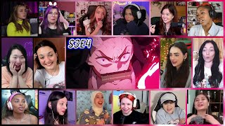 Demon Slayer Season 3 Episode 4 Girls Reaction Mashup  Swordsmith Village Arc Ep 4 [upl. by Devonne]