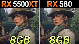 RX 5500 XT 8GB Vs RX 580 8GB  1080p and 1440p Gaming Benchmarks [upl. by Valentin383]