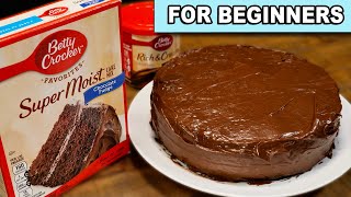 How To Make a Cake with Betty Crocker Cake Mix [upl. by Yevi]