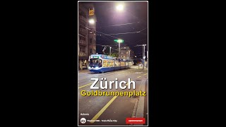 Tram und Trolleybus bei der Haltestelle Zürich Goldbrunnenplatz  shorts [upl. by Aelaza]