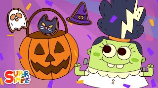 Monster Party  Kids Halloween Songs  Super Simple Songs [upl. by Athalla891]