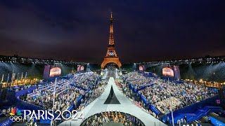 Bonsoir Paris Highlights from the Opening Ceremony of the Paris Olympics  NBC Sports [upl. by Rolan268]