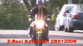 Kawasaki ZRX1200R Motorcycle Review オートバイ [upl. by Ahtiek213]