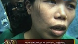 Anak ni Ka Roger ng CPPNPA arestado [upl. by Idnak219]