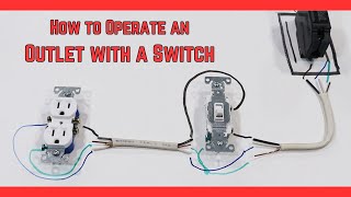 How to Wire a Circuit Where the Switch Controls the Power to an Outlet [upl. by Darken66]